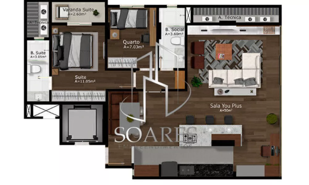 Apartamento, 2 quartos, 68 m² - Foto 26