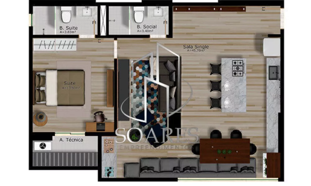 Apartamento, 2 quartos, 68 m² - Foto 27