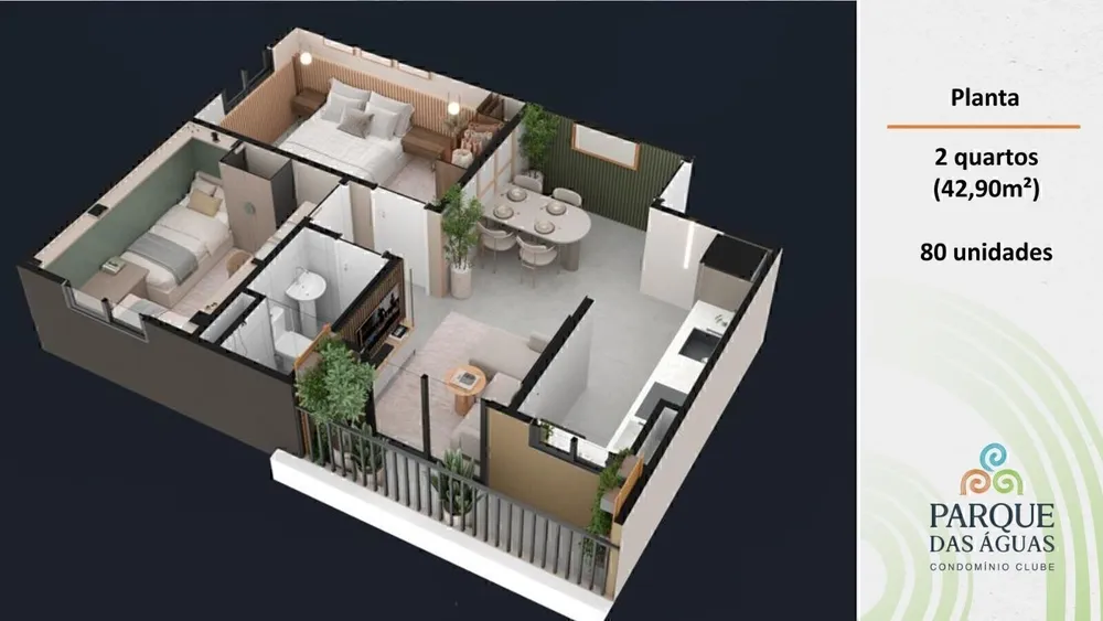 Apartamento, 2 quartos, 42 m² - Foto 5