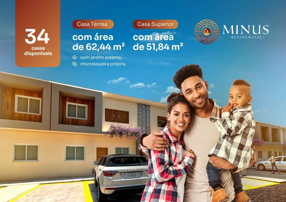 Casa, 2 quartos, 62 m² - Foto 1