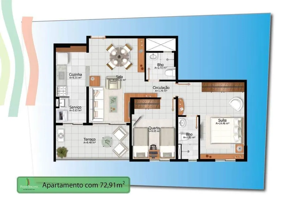 Apartamento, 2 quartos, 73 m² - Foto 8