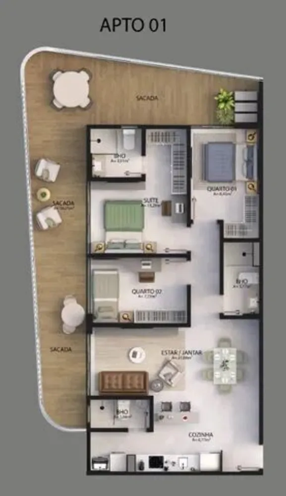 Apartamento, 2 quartos, 90 m² - Foto 6