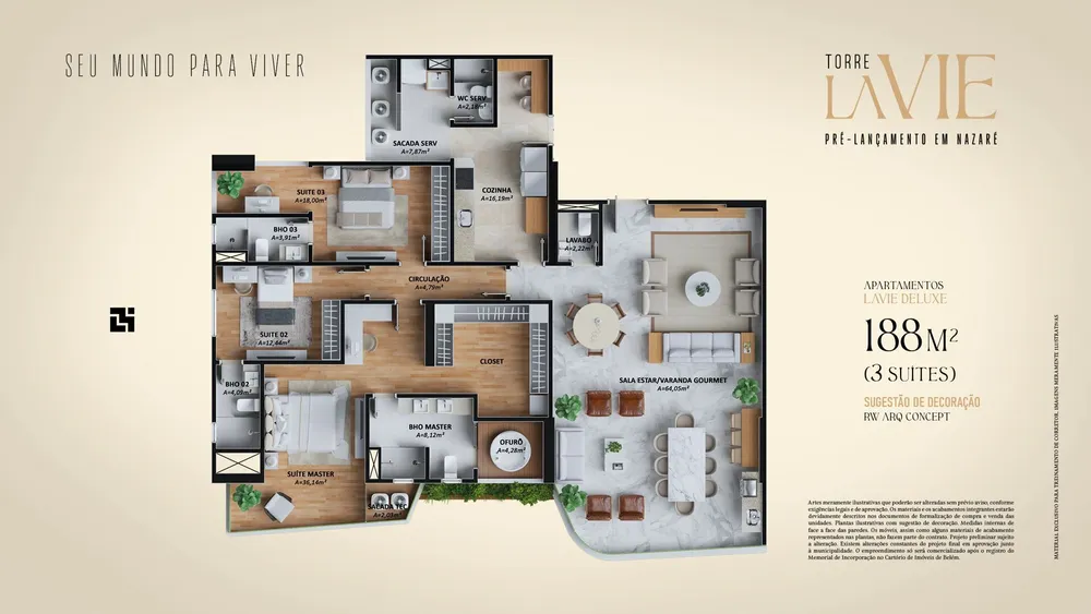 Apartamento, 4 quartos, 188 m² - Foto 7