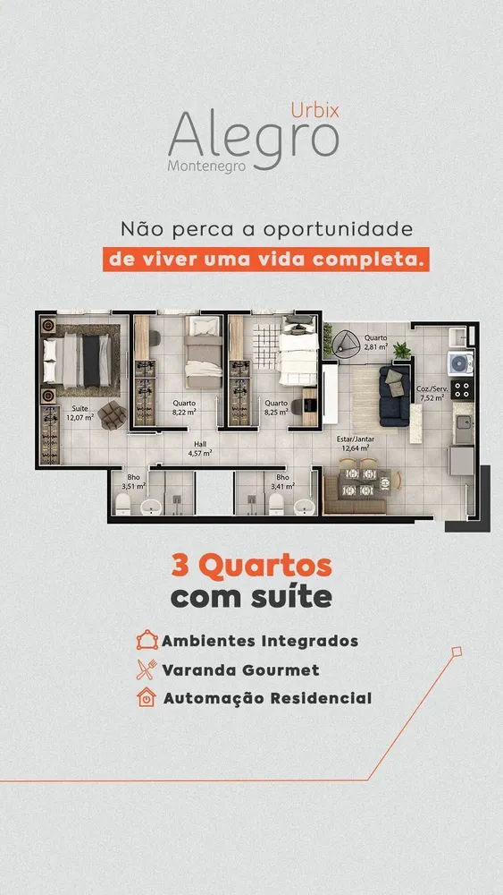 Apartamento, 2 quartos, 51 m² - Foto 7