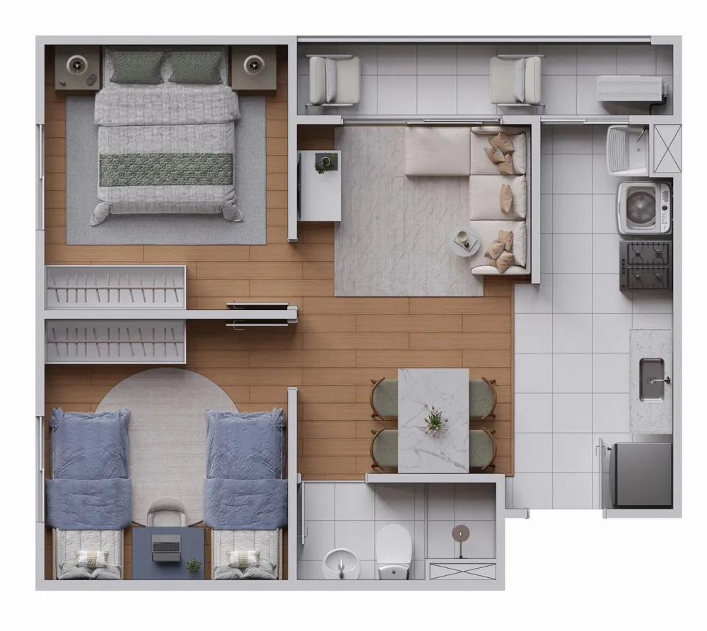 Apartamento, 2 quartos, 43 m² - Foto 10