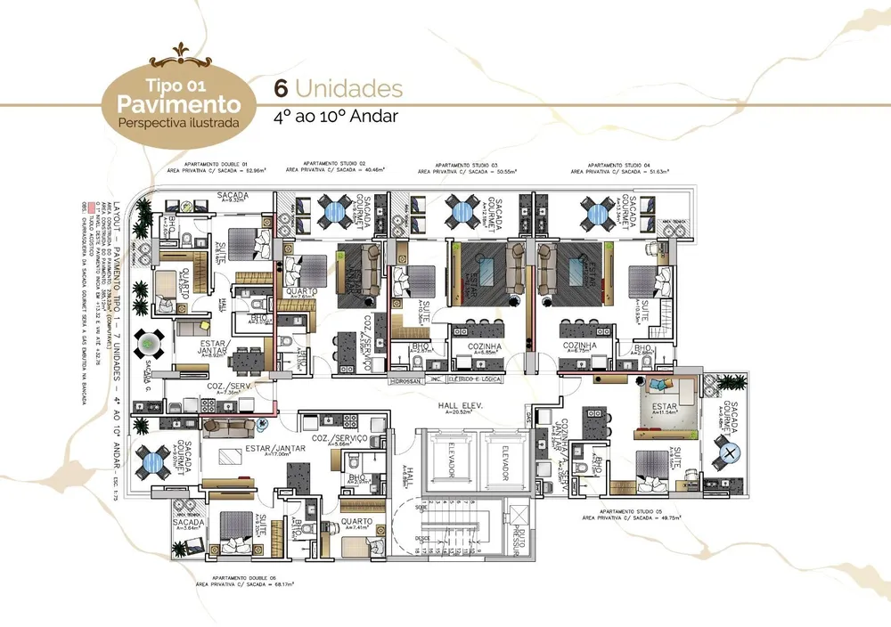 Apartamento, 2 quartos, 62 m² - Foto 4