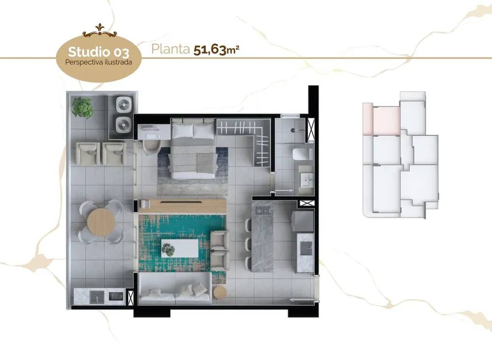 Apartamento, 2 quartos, 62 m² - Foto 2