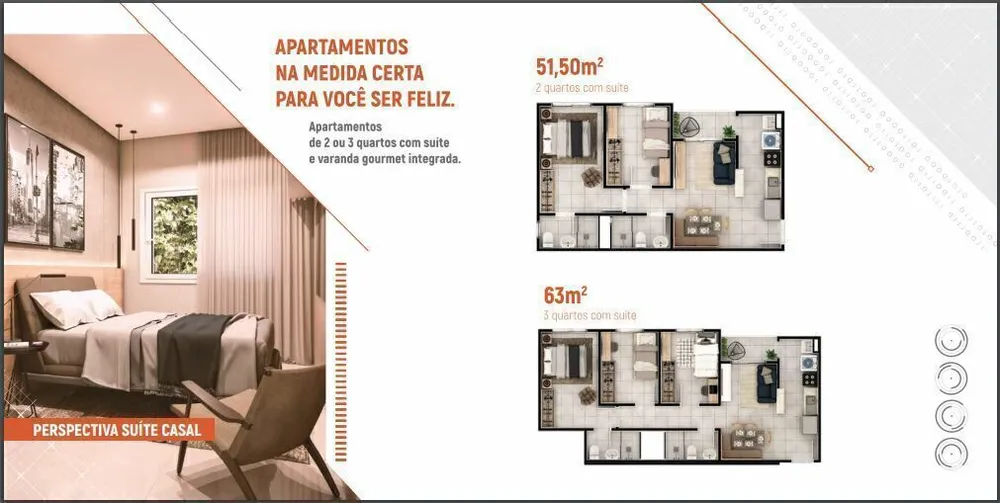 Apartamento, 2 quartos, 51 m² - Foto 1