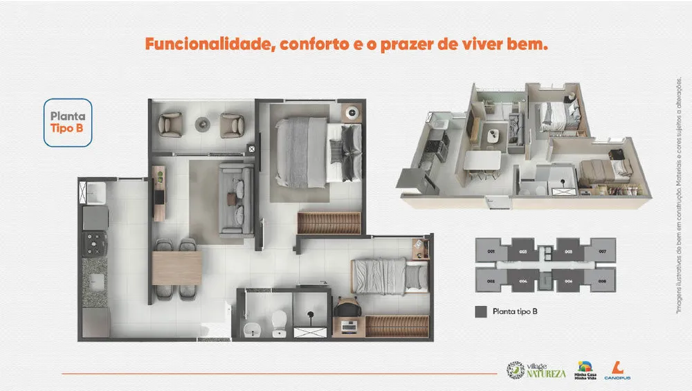 Apartamento, 2 quartos, 43 m² - Foto 1