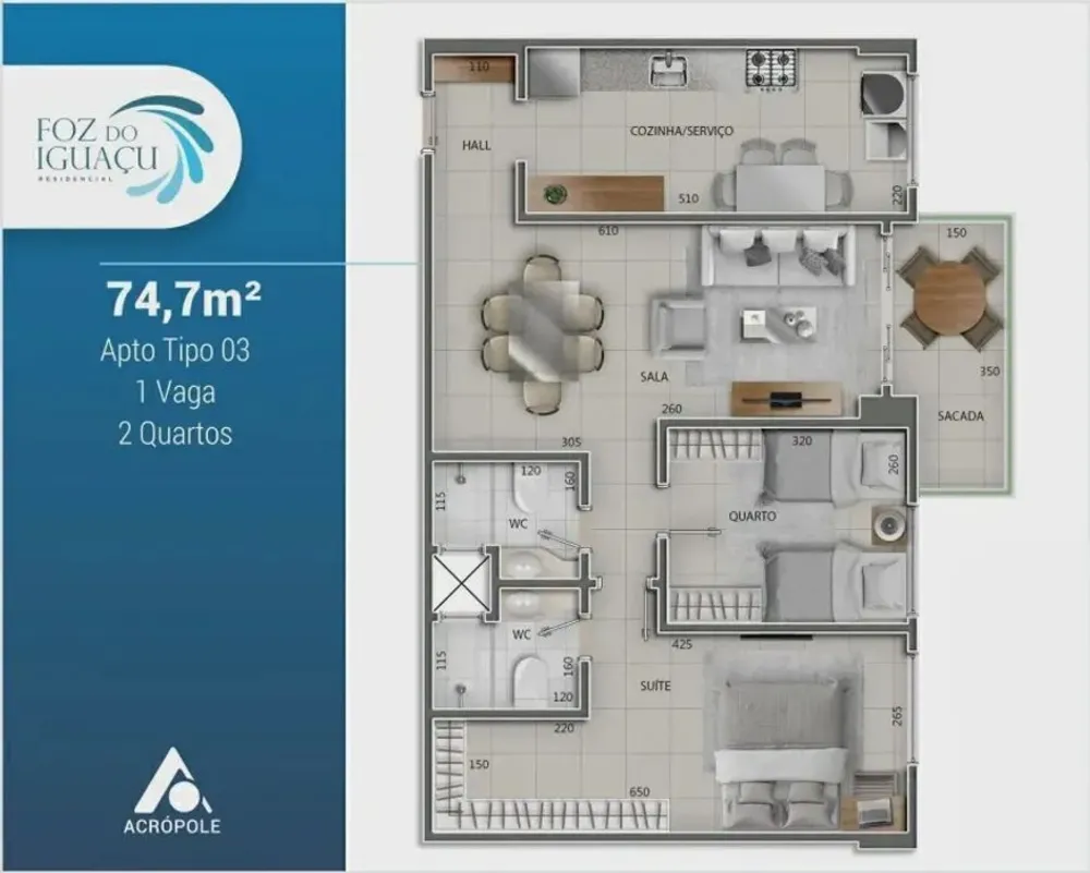 Apartamento, 3 quartos, 90 m² - Foto 1