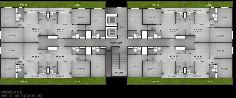 Apartamento, 2 quartos, 42 m² - Foto 1