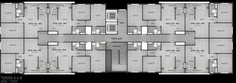 Apartamento, 2 quartos, 42 m² - Foto 4