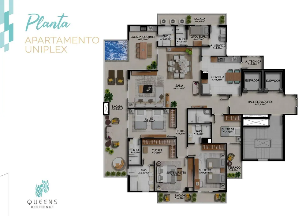 Apartamento, 3 quartos, 112 m² - Foto 11
