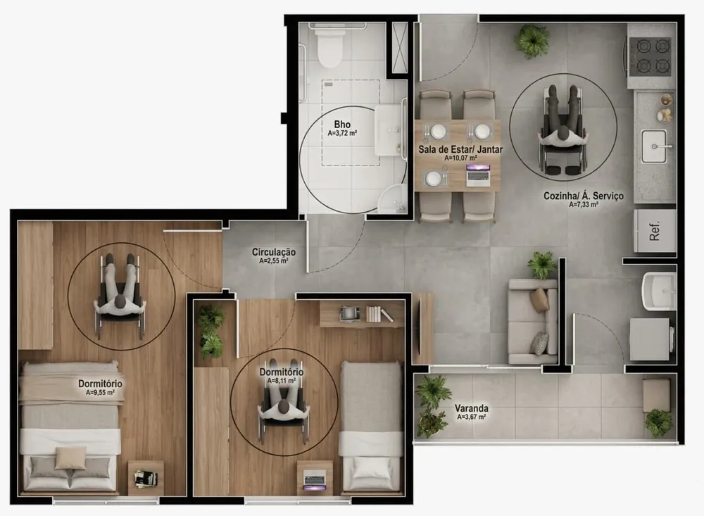 Apartamento, 2 quartos, 49 m² - Foto 8