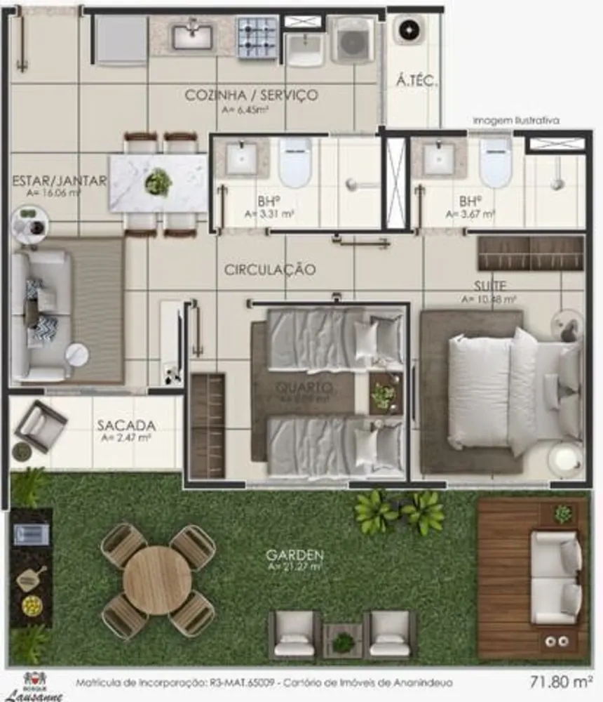 Apartamento, 2 quartos, 50 m² - Foto 7