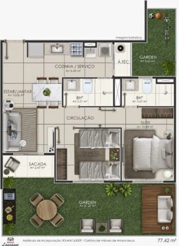 Apartamento, 2 quartos, 50 m² - Foto 4