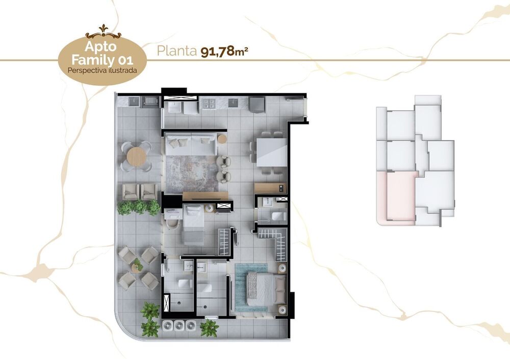 Apartamento à venda com 2 quartos, 62m² - Foto 4