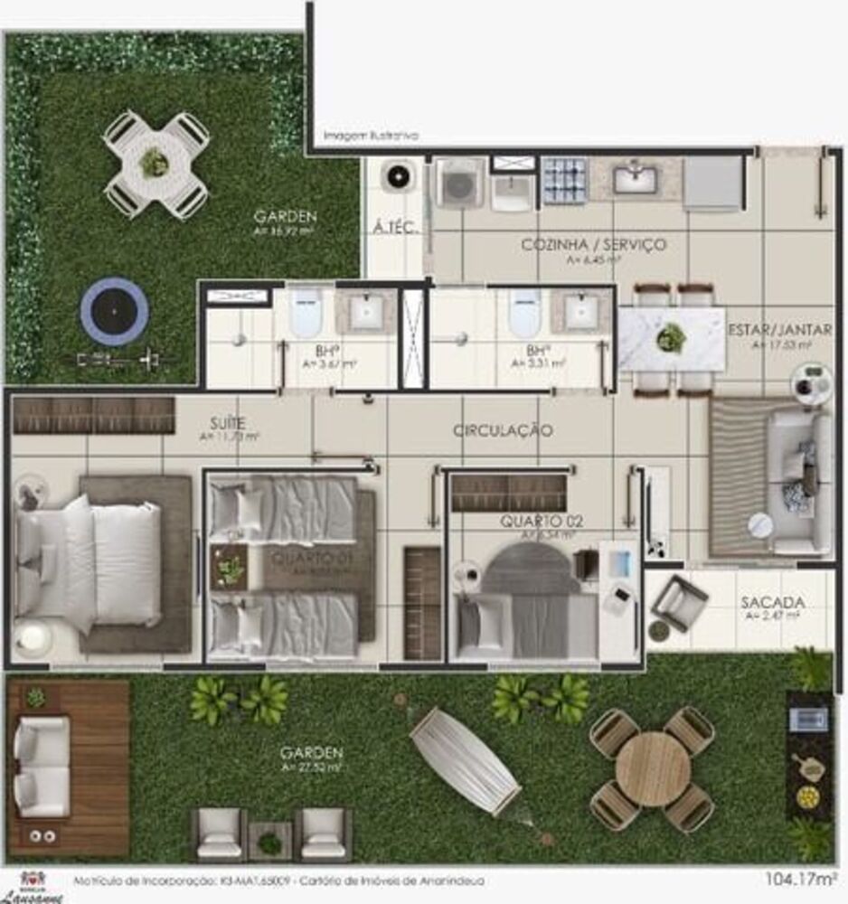 Apartamento à venda com 2 quartos, 50m² - Foto 4