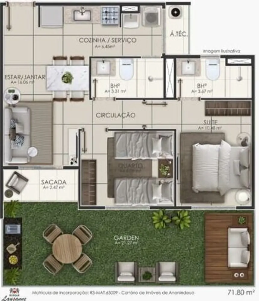 Apartamento, 2 quartos, 50 m² - Foto 6