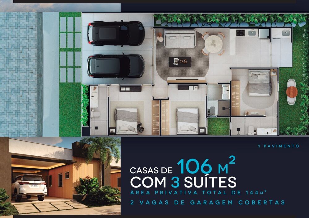 Casa, 3 quartos, 144 m² - Foto 3