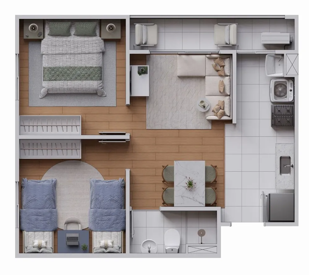 Apartamento, 2 quartos, 43 m² - Foto 8