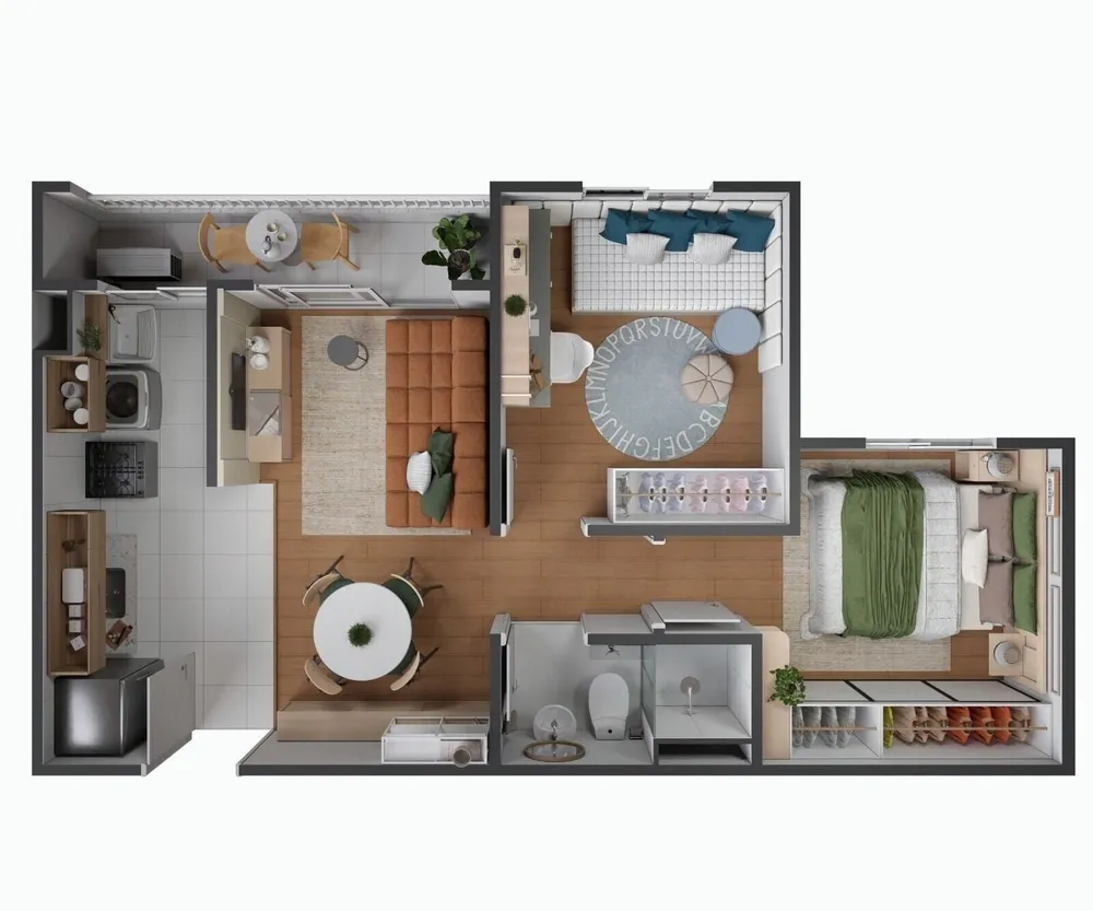 Apartamento, 2 quartos, 43 m² - Foto 1