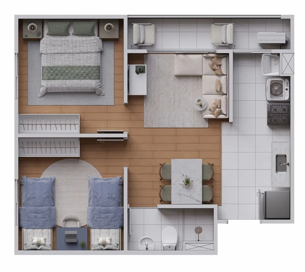 Apartamento, 2 quartos, 43 m² - Foto 6