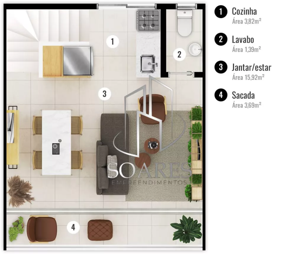 Apartamento, 2 quartos, 98 m² - Foto 1