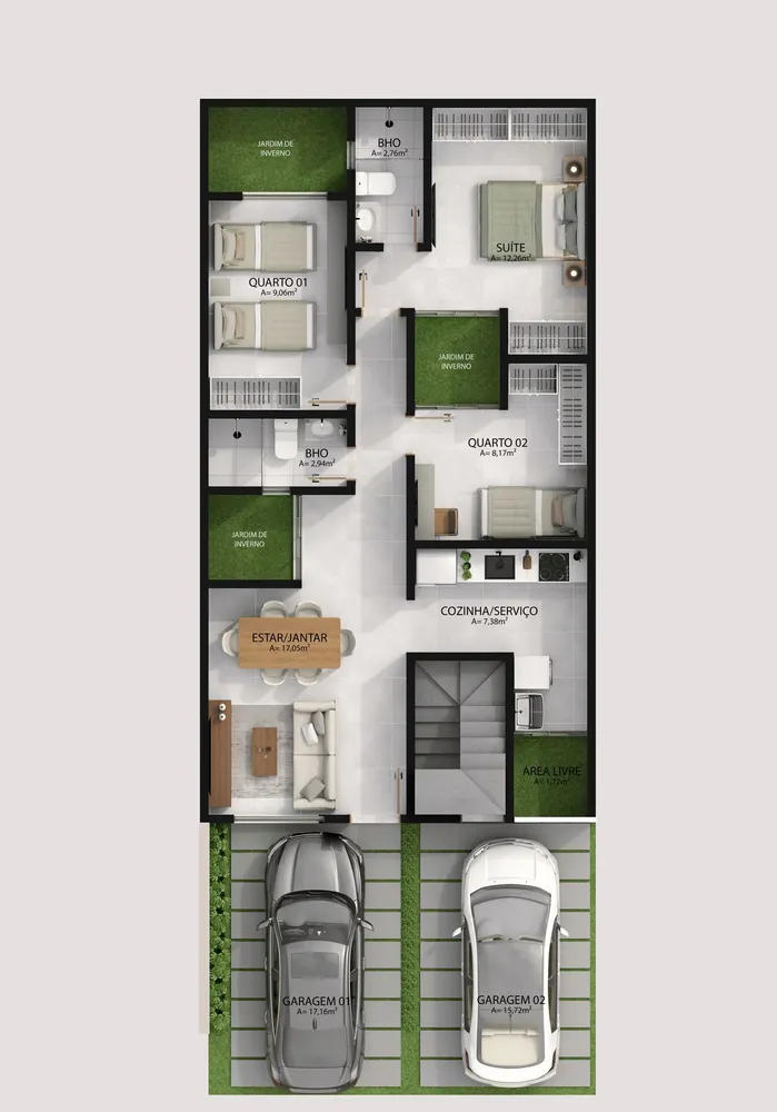 Apartamento, 3 quartos, 83 m² - Foto 2
