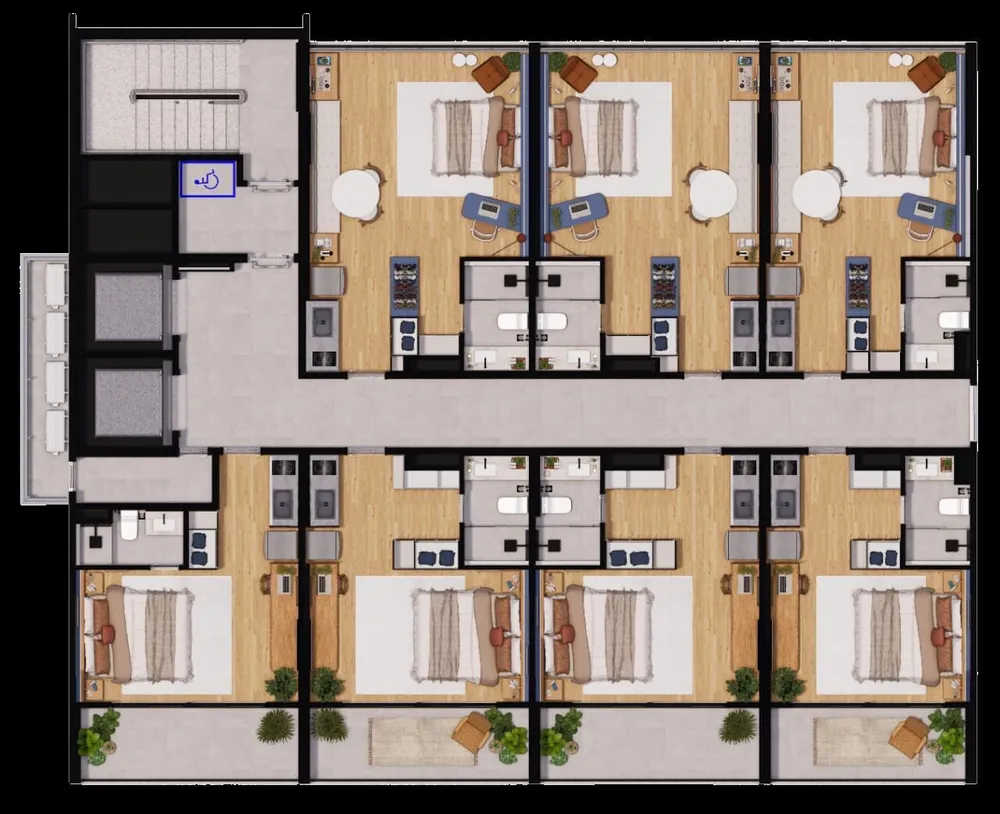 Apartamento, 1 quarto, 33 m² - Foto 2