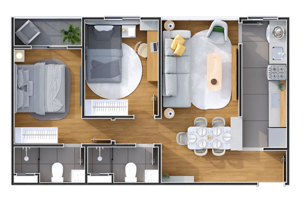 Apartamento, 2 quartos, 51 m² - Foto 7
