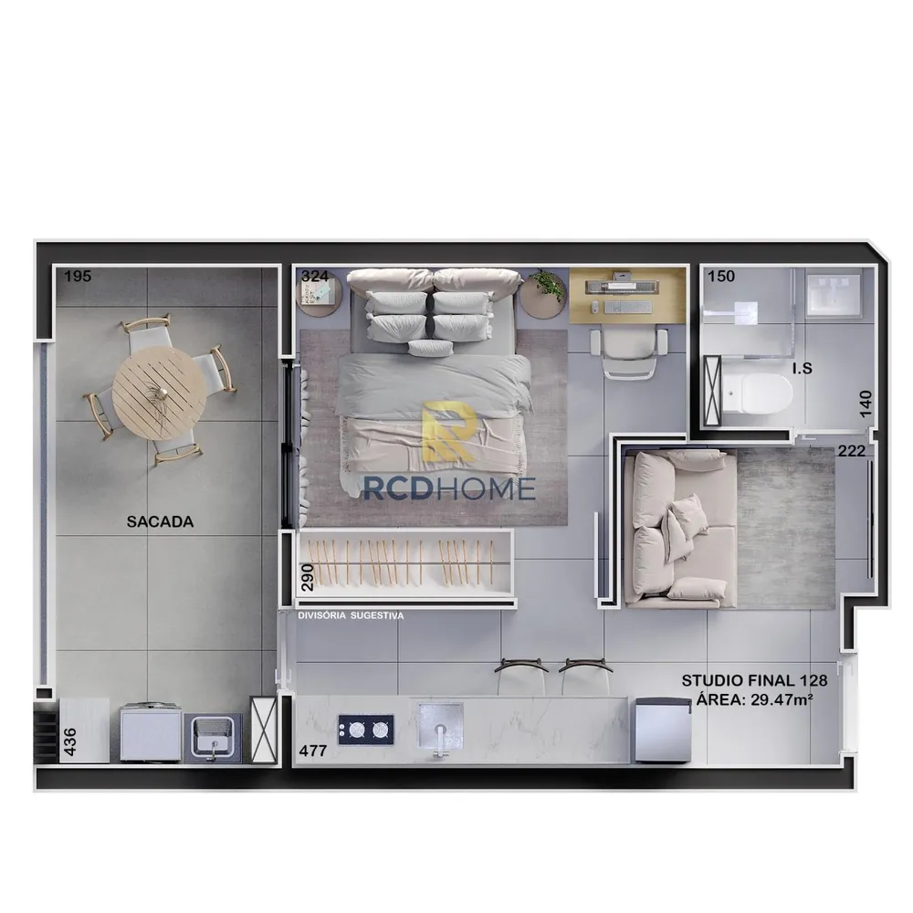 Apartamento, 1 quarto, 28 m² - Foto 10