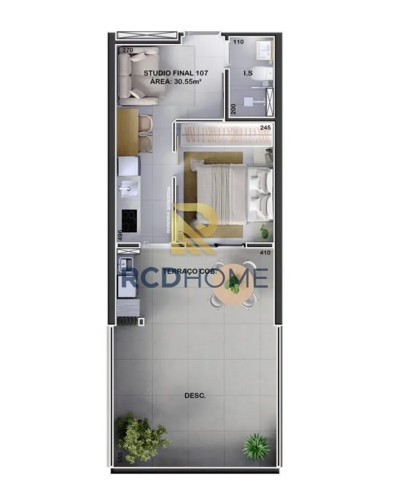 Apartamento, 1 quarto, 28 m² - Foto 8