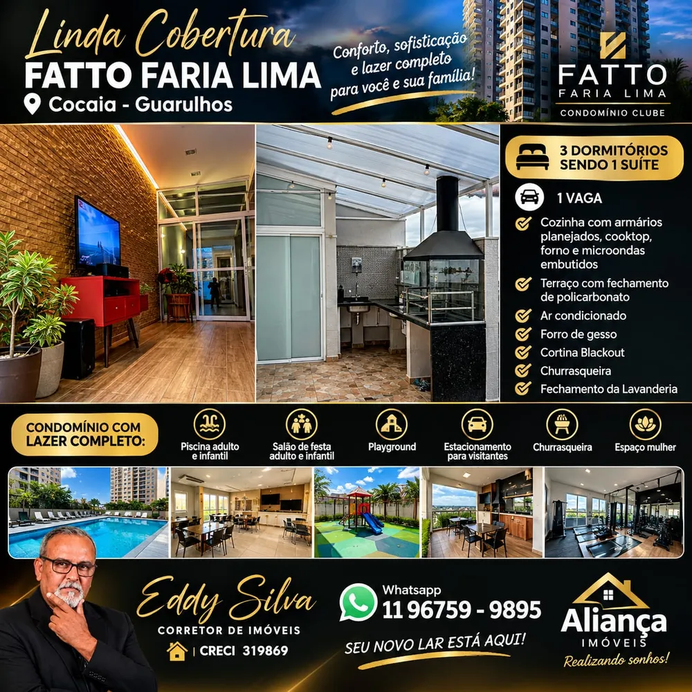 Cobertura, 3 quartos, 99 m² - Foto 1
