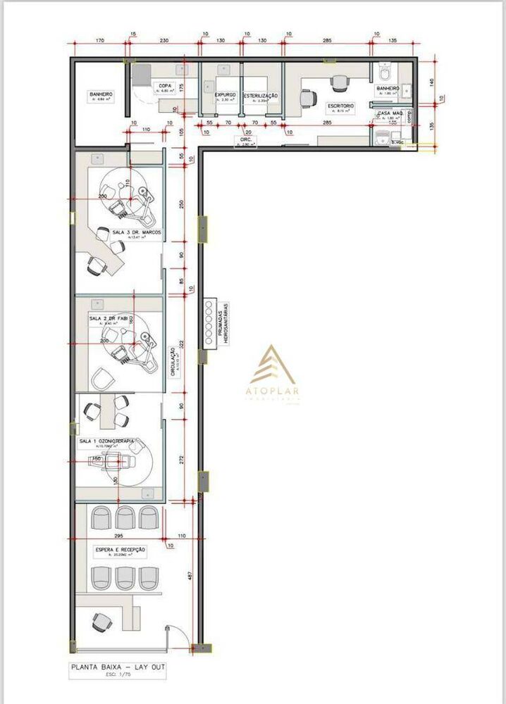 Conjunto Comercial-Sala para alugar, 145m² - Foto 9
