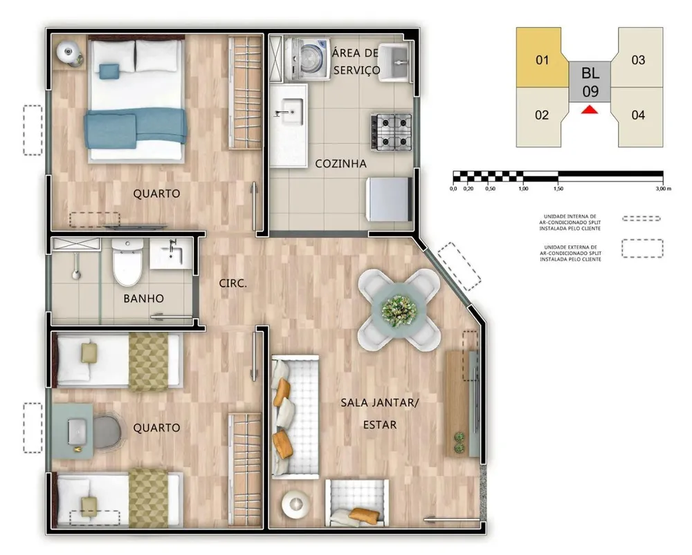 Apartamento, 2 quartos, 42 m² - Foto 28