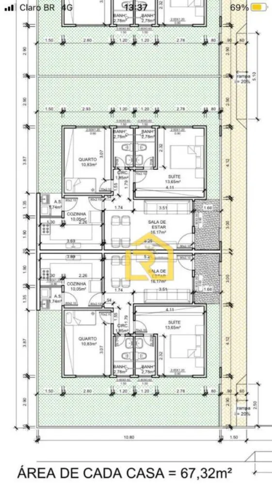 Casa, 2 quartos, 67 m² - Foto 16