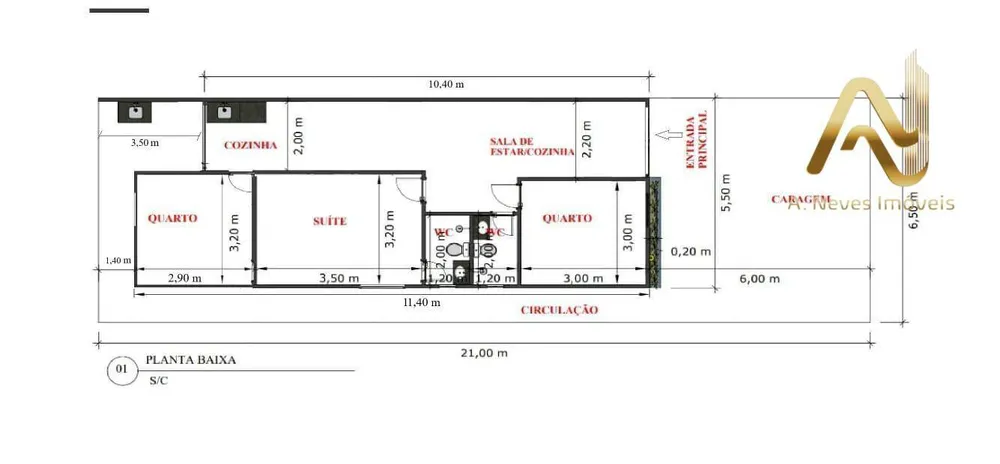 Casa, 3 quartos, 70 m² - Foto 4