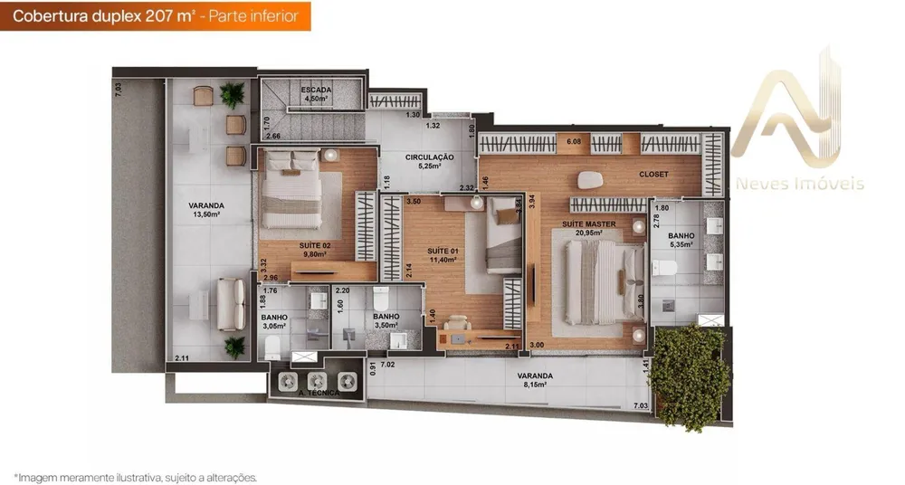 Apartamento, 3 quartos, 107 m² - Foto 8