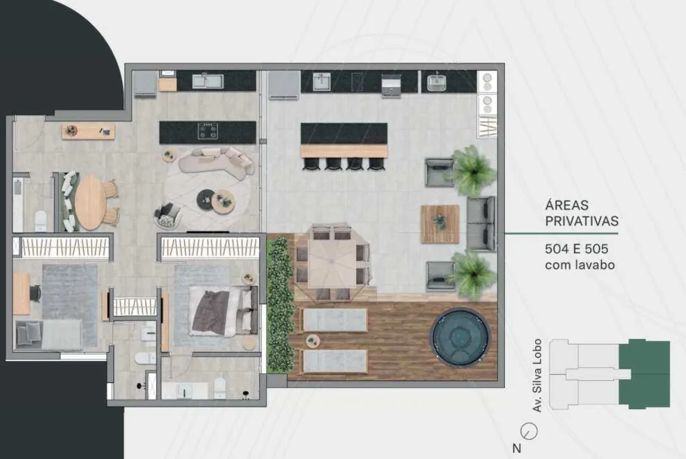 Apartamento, 2 quartos, 65 m² - Foto 3
