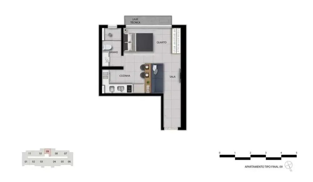 Apartamento, 1 quarto, 30 m² - Foto 1