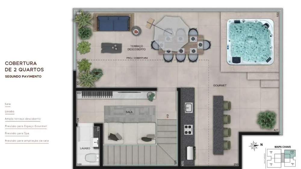 Cobertura, 3 quartos, 156 m² - Foto 9