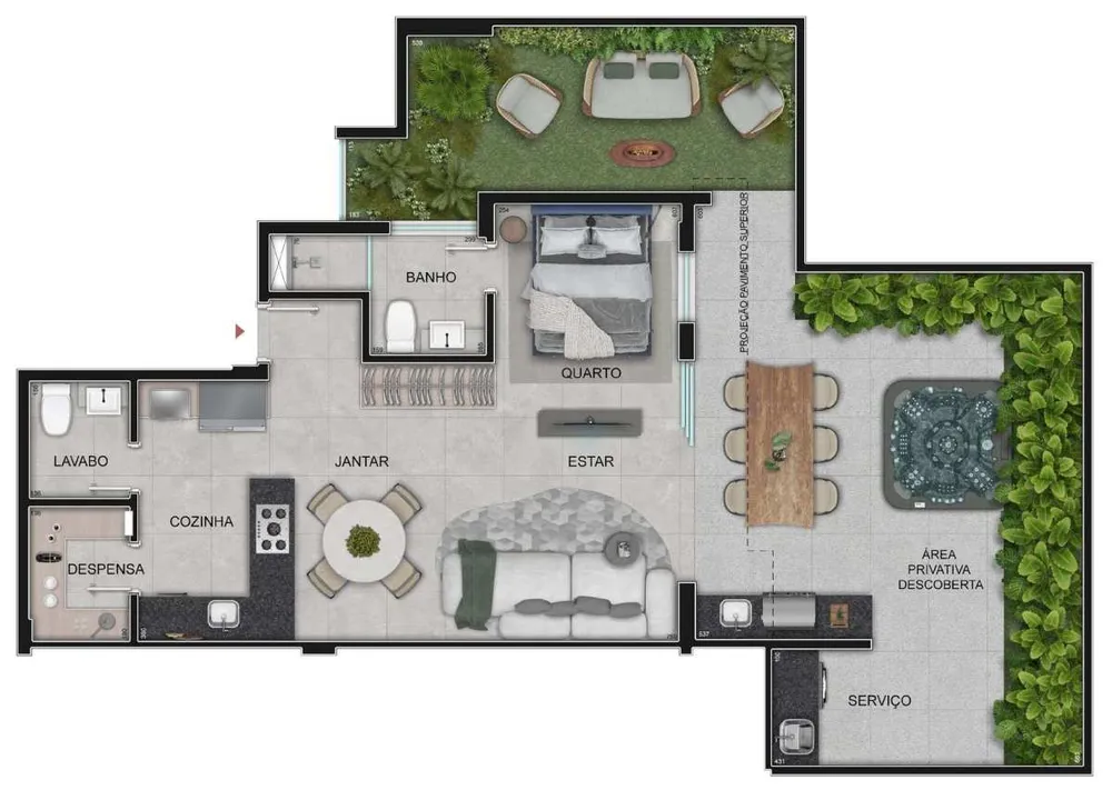 Apartamento, 1 quarto, 52 m² - Foto 3