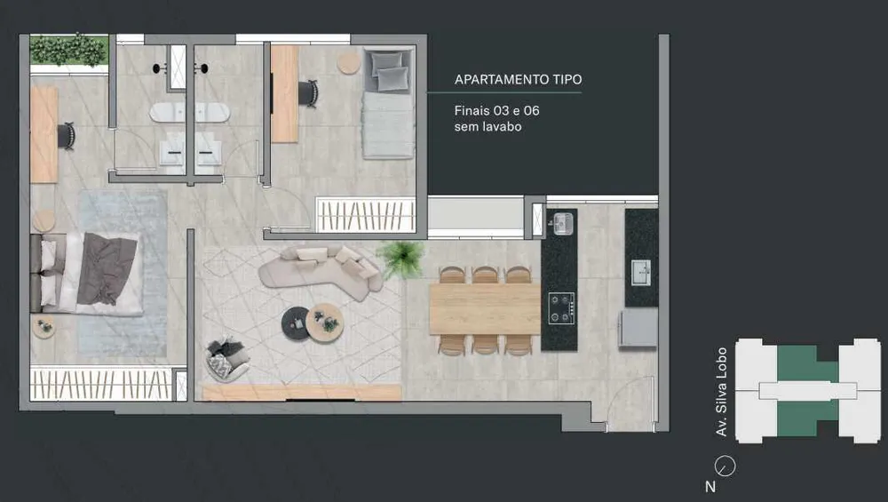 Apartamento, 2 quartos, 64 m² - Foto 2