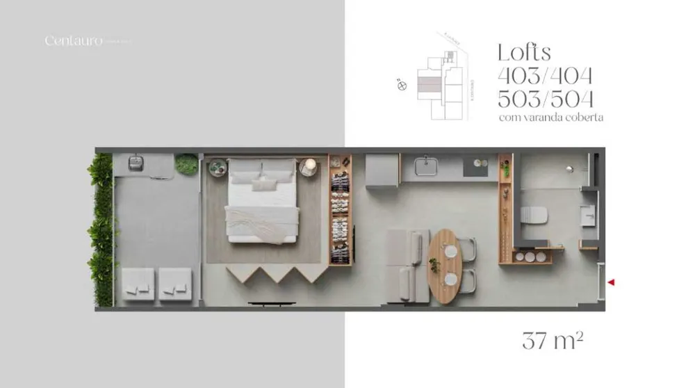 Apartamento, 1 quarto, 37 m² - Foto 6
