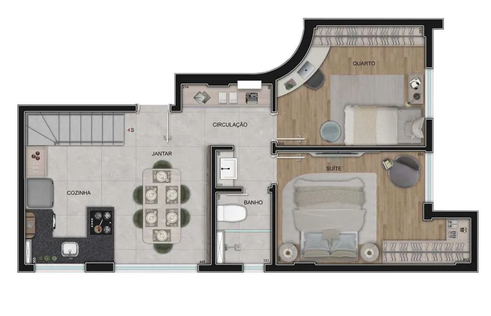Cobertura, 2 quartos, 75 m² - Foto 1