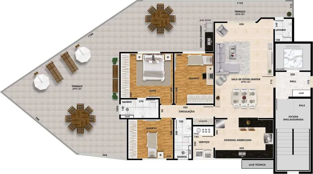 Apartamento, 3 quartos, 184 m² - Foto 6