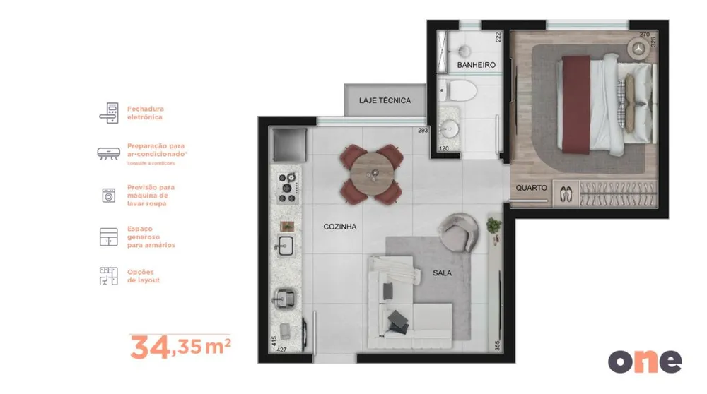 Apartamento, 1 quarto, 28 m² - Foto 10
