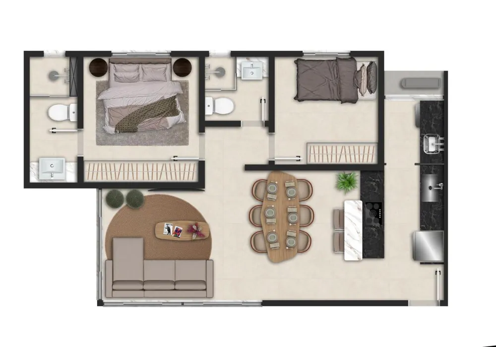 Apartamento, 2 quartos, 61 m² - Foto 9