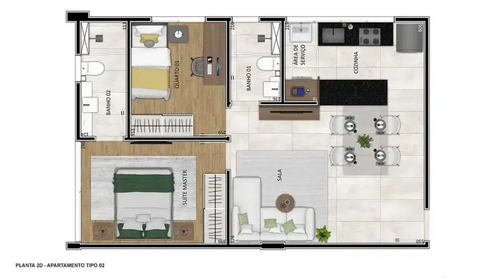 Apartamento, 2 quartos, 63 m² - Foto 8